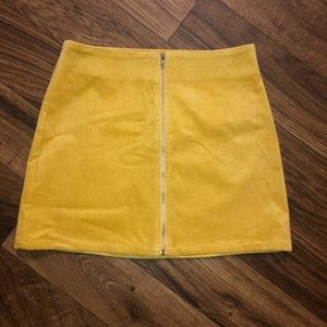 Front zippered skirt
